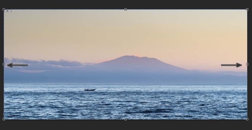 extending a background with content aware scale tool